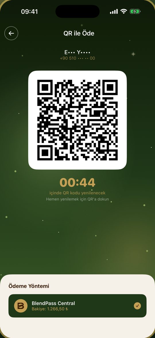 QR ile ödeme ekranı