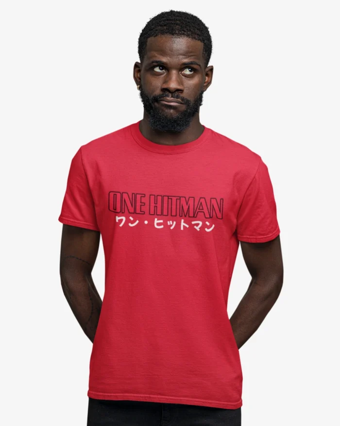 Hitman Typographic Red T shirt 2