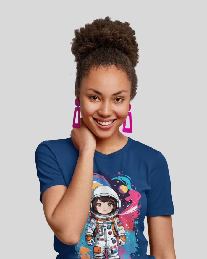Graphic Girl Blue T shirt