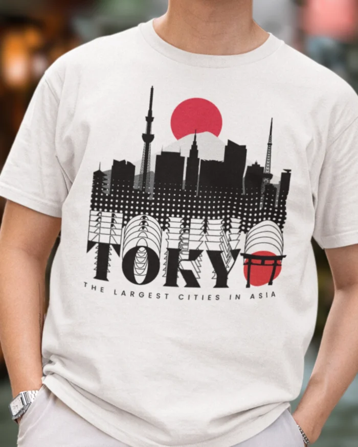 Tokyo Graphic White T shirt 2