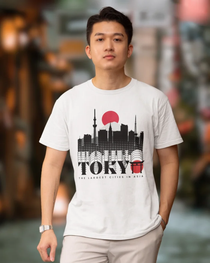 Tokyo Graphic White T shirt 4