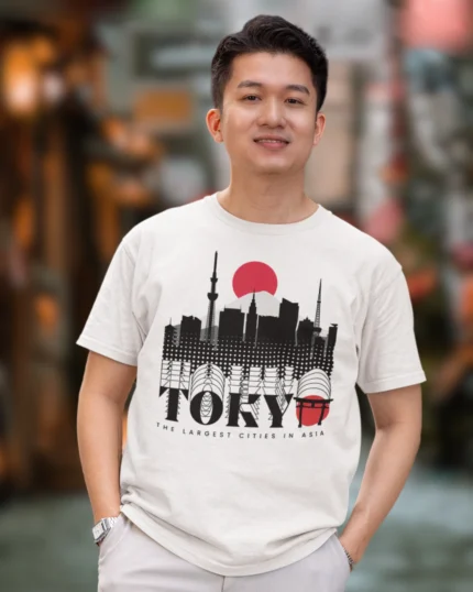 Tokyo Graphic White T shirt