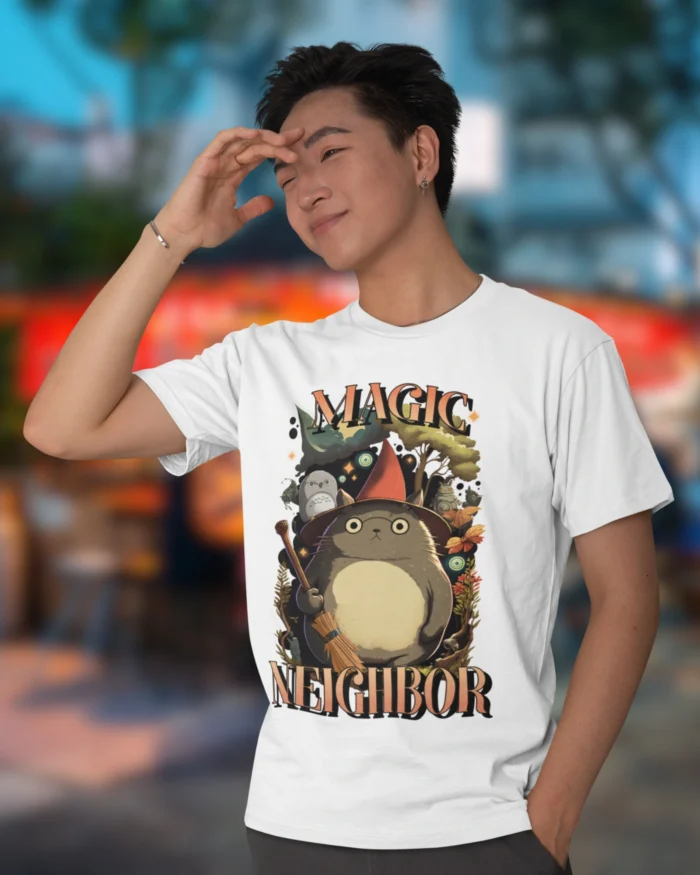 Magic Neighbor White T shirt 2