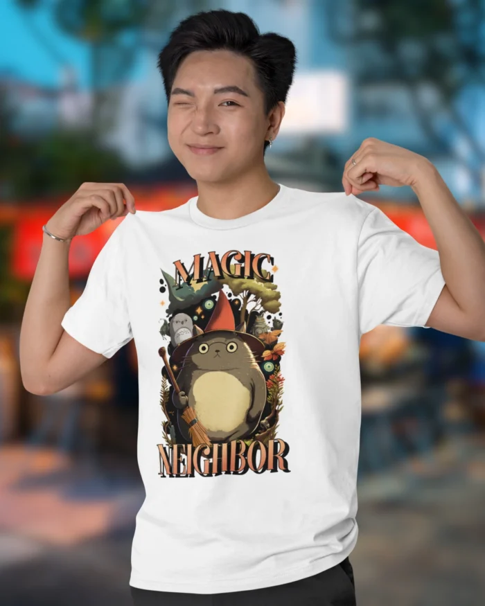 Magic Neighbor White T shirt