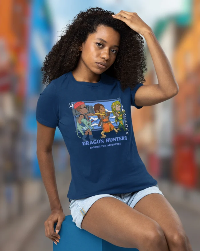 Dragon Hunter Blue T shirt 2