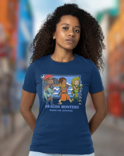 Dragon Hunter Blue T shirt 3