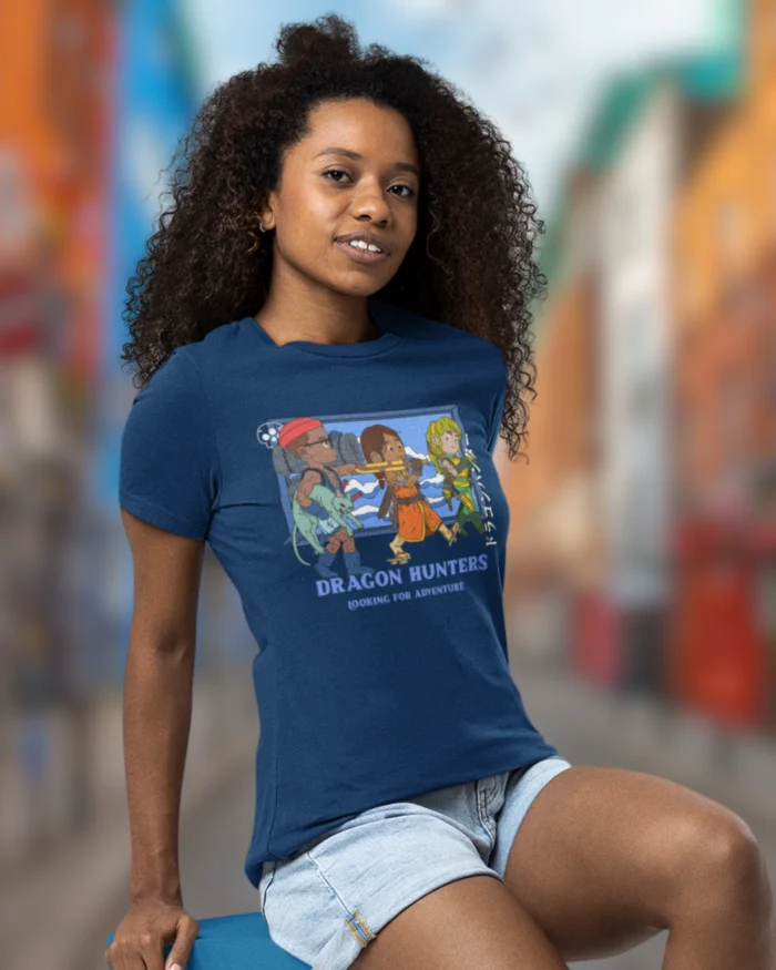 Dragon Hunter Blue T shirt 4